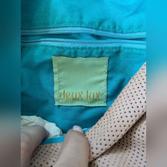 🎒 Vintage Deux Lux  light dusty Pink western Shoulder Bag with rhinestones - Picture 5 of 5